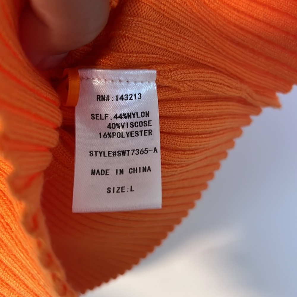 Orange Knit Tank Top! - Picture 5 of 6